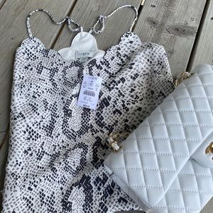 NWT JCREW Snake print Tank Top